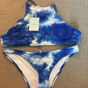 Cupshe Breezy Day Tie-dyed Bikini Set